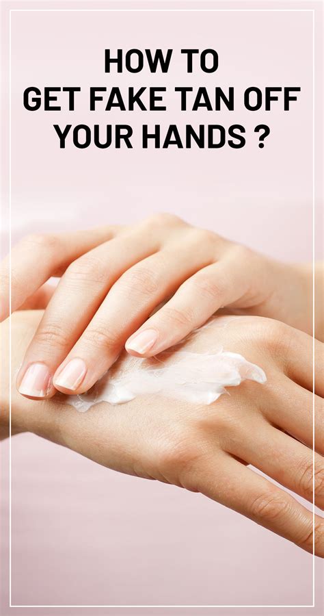 remove fake tan from white clothes|remove sunless tanner on hands.